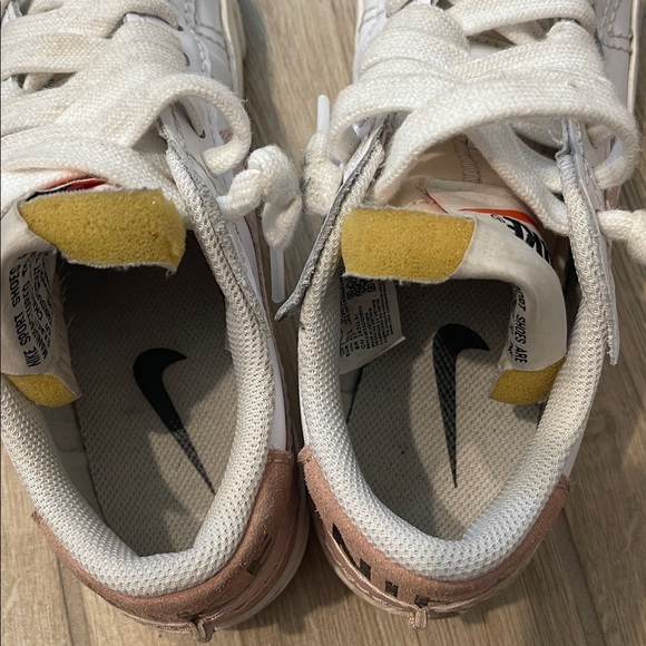 Nike Blazer Low ‘77 Jumbo Shoes White Pink Oxford Rose Whisper Sz 7.5 - Picture 8 of 12